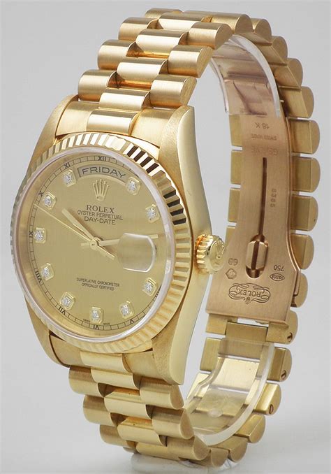 oyster perpetual day date 18k gold rolex|rolex 8385 oyster perpetual 18k.